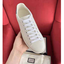 Load image into Gallery viewer, Gucci GG Unisex Ace Sneaker Perforated Interlocking G White Leather