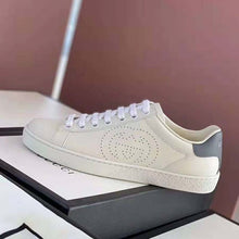 Load image into Gallery viewer, Gucci GG Unisex Ace Sneaker Perforated Interlocking G White Leather