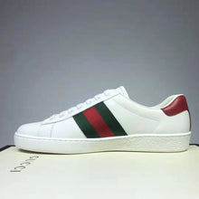 Load image into Gallery viewer, Gucci GG Unisex Ace Sneaker with Cherry White Leather Green Red Web