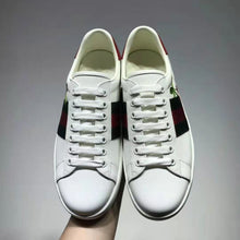 Load image into Gallery viewer, Gucci GG Unisex Ace Sneaker with Cherry White Leather Green Red Web