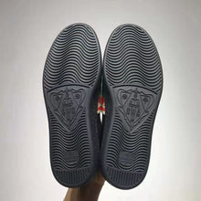 Load image into Gallery viewer, Gucci GG Unisex Ace Sneaker with Elastic Web Interlocking G Black Leather