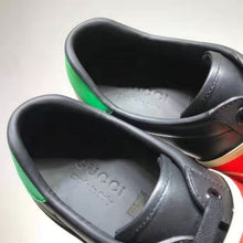 Load image into Gallery viewer, Gucci GG Unisex Ace Sneaker with Elastic Web Interlocking G Black Leather