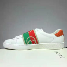 Load image into Gallery viewer, Gucci GG Unisex Ace Sneaker with Elastic Web Interlocking G White Leather