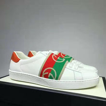 Load image into Gallery viewer, Gucci GG Unisex Ace Sneaker with Elastic Web Interlocking G White Leather