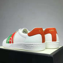 Load image into Gallery viewer, Gucci GG Unisex Ace Sneaker with Elastic Web Interlocking G White Leather