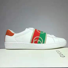 Load image into Gallery viewer, Gucci GG Unisex Ace Sneaker with Elastic Web Interlocking G White Leather