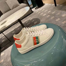Load image into Gallery viewer, Gucci GG Unisex Ace Sneaker with Interlocking G House Web White Leather