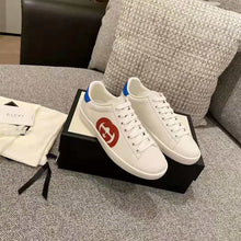 Load image into Gallery viewer, Gucci GG Unisex Ace Sneaker with Interlocking G Patch White Leather
