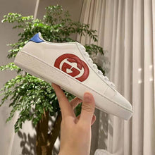 Load image into Gallery viewer, Gucci GG Unisex Ace Sneaker with Interlocking G Patch White Leather
