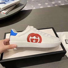 Load image into Gallery viewer, Gucci GG Unisex Ace Sneaker with Interlocking G Patch White Leather