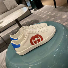 Load image into Gallery viewer, Gucci GG Unisex Ace Sneaker with Interlocking G Patch White Leather