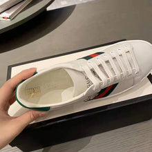 Load image into Gallery viewer, Gucci GG Unisex Ace Sneaker with Kitten White Scrap Less Leather