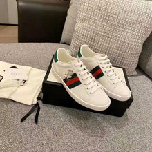 Load image into Gallery viewer, Gucci GG Unisex Ace Sneaker with Kitten White Scrap Less Leather