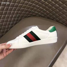 Load image into Gallery viewer, Gucci GG Unisex Bananya Ace Sneaker White Leather with Green and Red Web