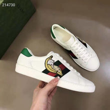 Load image into Gallery viewer, Gucci GG Unisex Bananya Ace Sneaker White Leather with Green and Red Web