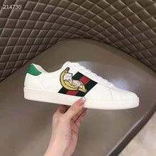 Load image into Gallery viewer, Gucci GG Unisex Bananya Ace Sneaker White Leather with Green and Red Web