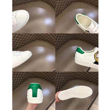 Load image into Gallery viewer, Gucci GG Unisex Bananya Ace Sneaker White Leather with Green and Red Web