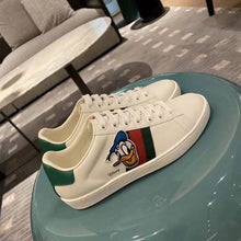 Load image into Gallery viewer, Gucci GG Unisex Disney x Gucci Donald Duck Ace Sneaker White Leather