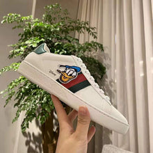 Load image into Gallery viewer, Gucci GG Unisex Disney x Gucci Donald Duck Ace Sneaker White Leather