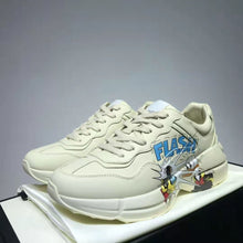 Load image into Gallery viewer, Gucci GG Unisex Disney x Gucci Donald Duck Rhyton Sneaker Ivory Leather