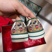 Load image into Gallery viewer, Gucci GG Unisex Disney x Gucci Tennis 1977 Sneaker Web GG Canvas Mickey Mouse
