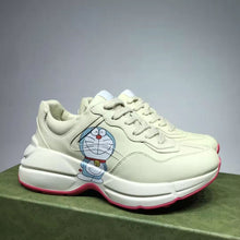 Load image into Gallery viewer, Gucci GG Unisex Doraemon x Gucci Rhyton Sneaker Ivory Leather-Beige