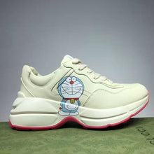 Load image into Gallery viewer, Gucci GG Unisex Doraemon x Gucci Rhyton Sneaker Ivory Leather-Beige