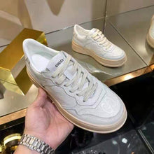 Load image into Gallery viewer, Gucci GG Unisex GG Embossed Sneaker White GG Embossed Leather with Smooth Leather