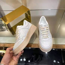 Load image into Gallery viewer, Gucci GG Unisex GG Embossed Sneaker White GG Embossed Leather with Smooth Leather