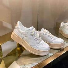Load image into Gallery viewer, Gucci GG Unisex GG Embossed Sneaker White GG Embossed Leather with Smooth Leather