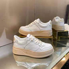 Load image into Gallery viewer, Gucci GG Unisex GG Embossed Sneaker White GG Embossed Leather with Smooth Leather