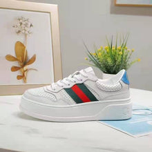 Load image into Gallery viewer, Gucci GG Unisex GG Sneaker with Web White Leather Green and Red Web