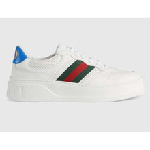 Load image into Gallery viewer, Gucci GG Unisex GG Sneaker with Web White Leather Green and Red Web