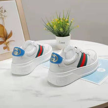 Load image into Gallery viewer, Gucci GG Unisex GG Sneaker with Web White Leather Green and Red Web