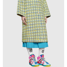 Load image into Gallery viewer, Gucci GG Unisex Gucci Basket Sneaker Blue and Grey Mesh Rubber Interlocking G Patch