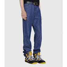 Load image into Gallery viewer, Gucci GG Unisex Gucci Basket Sneaker Grey Mesh Rubber Interlocking G Patch Reflective Trim