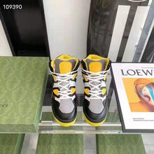 Load image into Gallery viewer, Gucci GG Unisex Gucci Basket Sneaker Grey Mesh Rubber Interlocking G Patch Reflective Trim