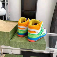 Load image into Gallery viewer, Gucci GG Unisex Gucci Basket Sneaker Lime White Demetra Rubber Interlocking G Patch