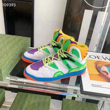 Load image into Gallery viewer, Gucci GG Unisex Gucci Basket Sneaker Lime White Demetra Rubber Interlocking G Patch
