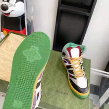 Load image into Gallery viewer, Gucci GG Unisex Gucci Basket Sneaker Red Mesh Rubber Interlocking G Patch Reflective Trim