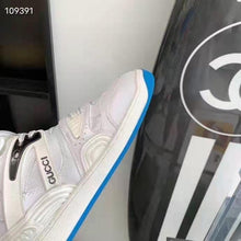 Load image into Gallery viewer, Gucci GG Unisex Gucci Basket Sneaker White Demetra Rubber Interlocking G Patch