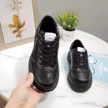 Load image into Gallery viewer, Gucci GG Unisex Gucci Jive Sneaker Black GG Embossed Leather Smooth Leather