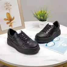Load image into Gallery viewer, Gucci GG Unisex Gucci Jive Sneaker Black GG Embossed Leather Smooth Leather