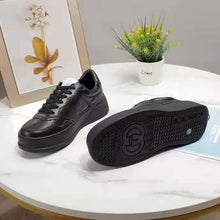 Load image into Gallery viewer, Gucci GG Unisex Gucci Jive Sneaker Black GG Embossed Leather Smooth Leather