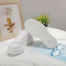 Load image into Gallery viewer, Gucci GG Unisex Gucci Jive Sneaker White GG Embossed Leather Smooth Leather