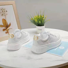 Load image into Gallery viewer, Gucci GG Unisex Gucci Jive Sneaker White GG Embossed Leather Smooth Leather