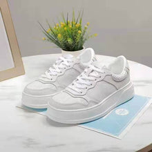 Load image into Gallery viewer, Gucci GG Unisex Gucci Jive Sneaker White GG Embossed Leather Smooth Leather