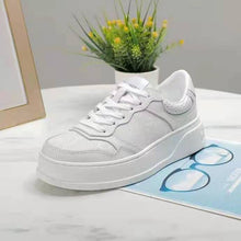 Load image into Gallery viewer, Gucci GG Unisex Gucci Jive Sneaker White GG Embossed Leather Smooth Leather