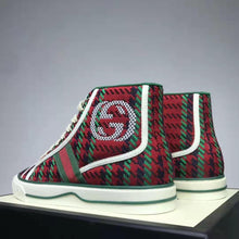 Load image into Gallery viewer, Gucci GG Unisex Gucci Tennis 1977 High-Top Sneaker Interlocking G 2 cm Heel