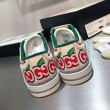 Load image into Gallery viewer, Gucci GG Unisex Gucci Tennis 1977 Sneaker GG Apple Print Ivory Canvas